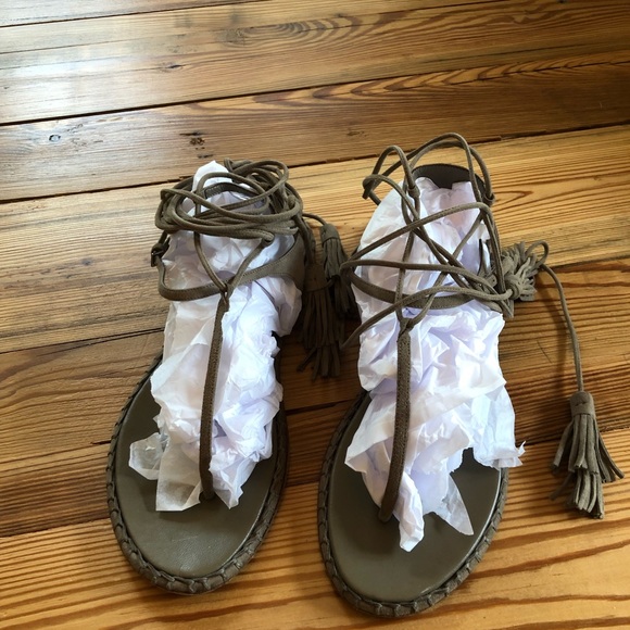 Miu Miu Shoes - Miu Miu lace up thong sandals